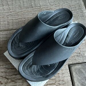 Comfortable Crocs flip flops